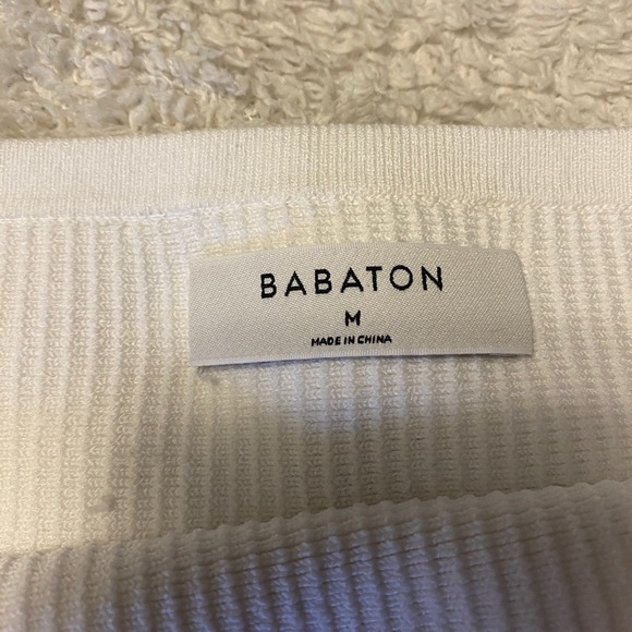 ARITZIA BABATON White Sculpt Knit Sweetheart Tube Top - Picture 4 of 5